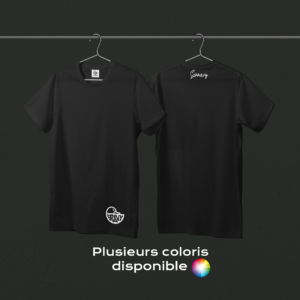 Tee-shirt noir CANARD sur le bas