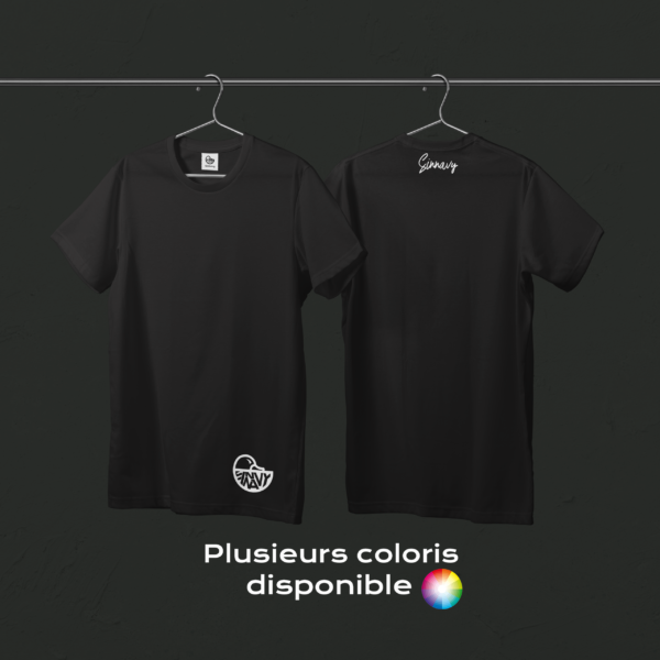 Tee-shirt noir CANARD sur le bas