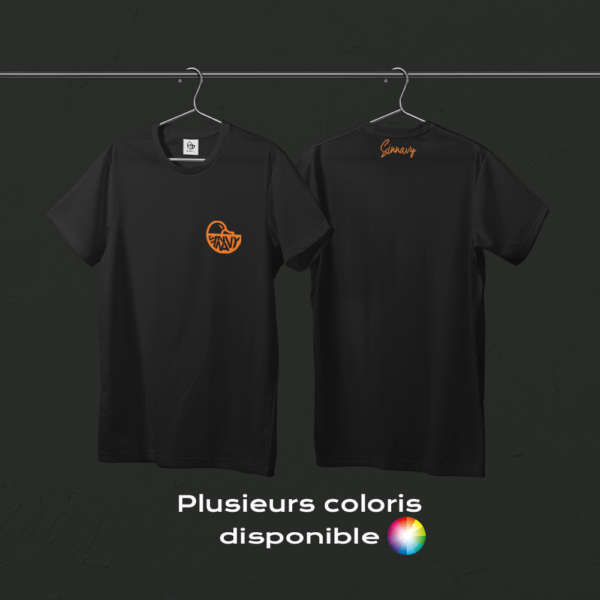 Tee-shirt noir CANARD sur le coeur