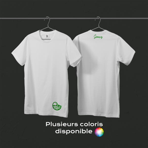 Tee-shirt blanc CANARD sur le bas