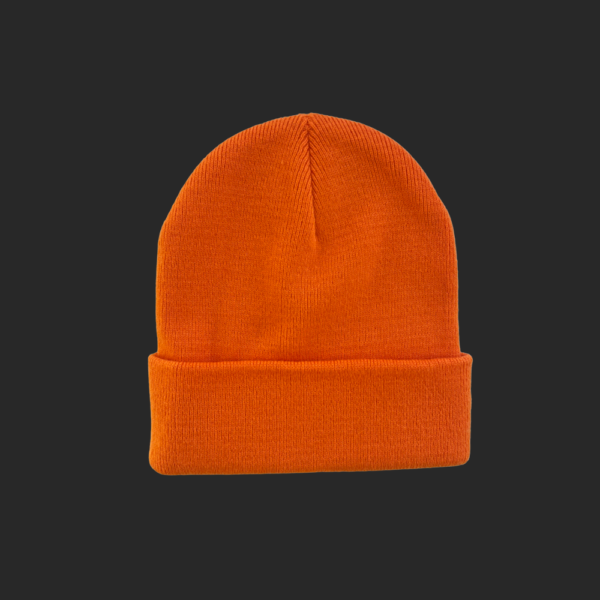 Bonnet à revers orange