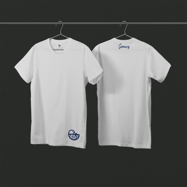 Tee-shirt blanc CANARD sur le bas