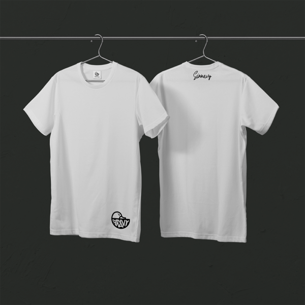Tee-shirt blanc CANARD sur le bas
