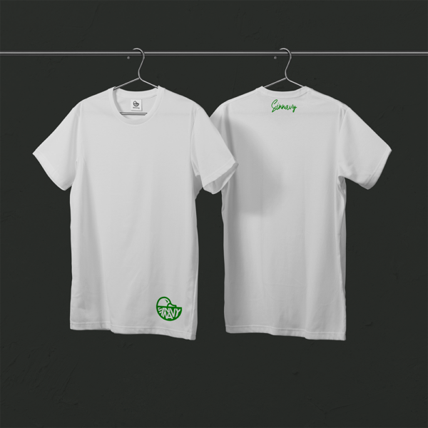 Tee-shirt blanc CANARD sur le bas
