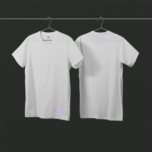 Tee-shirt blanc CANARD sur le bas