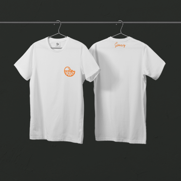 Tee-shirt blanc CANARD sur le cœur