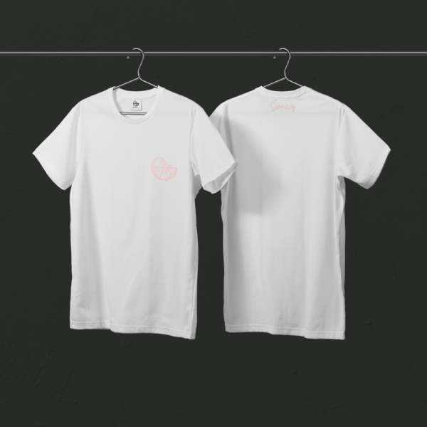 Tee-shirt blanc CANARD sur le cœur