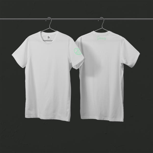 Tee-shirt blanc CANARD sur la manche