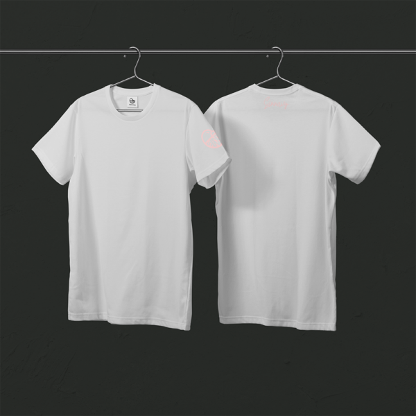 Tee-shirt blanc CANARD sur la manche