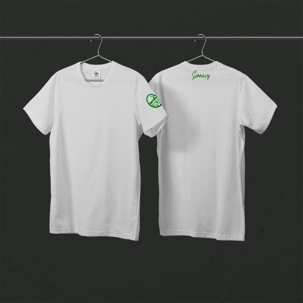 Tee-shirt blanc CANARD sur la manche