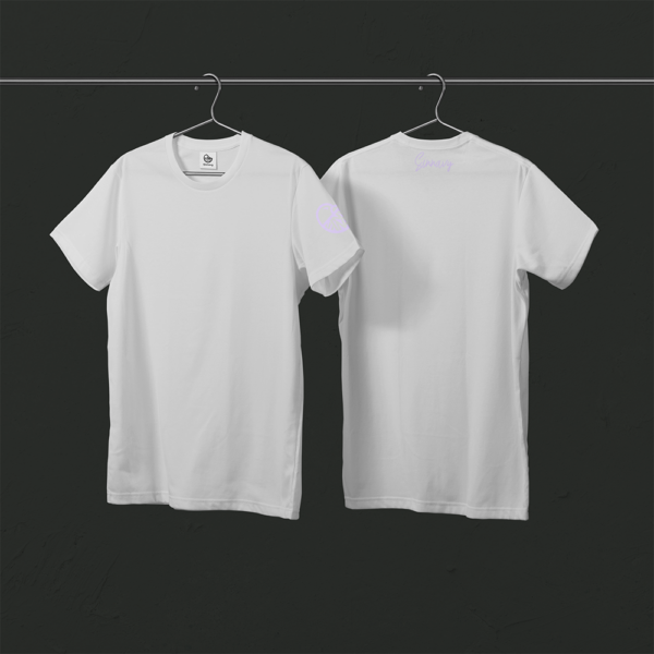 Tee-shirt blanc CANARD sur la manche