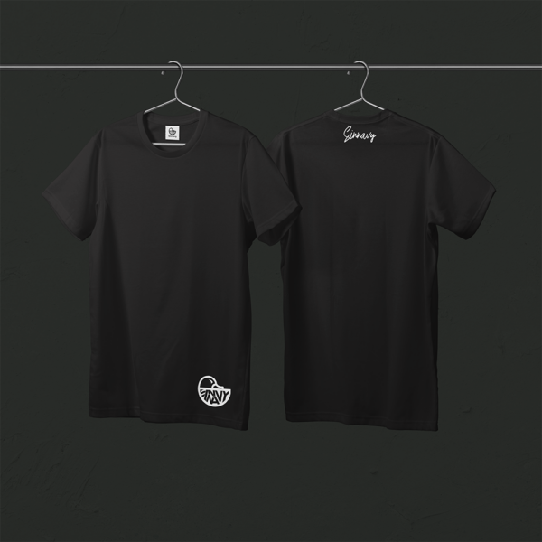 Tee-shirt noir CANARD sur le bas
