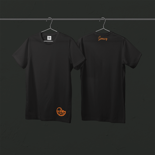 Tee-shirt noir CANARD sur le bas