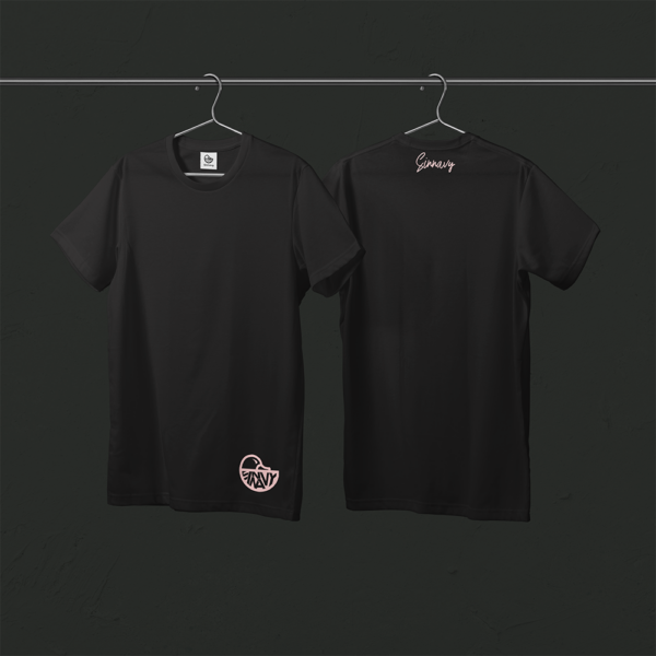 Tee-shirt noir CANARD sur le bas