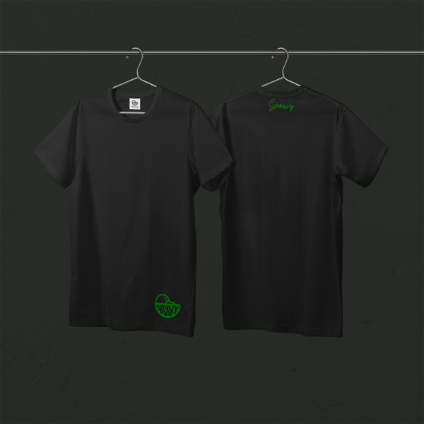 Tee-shirt noir CANARD sur le bas