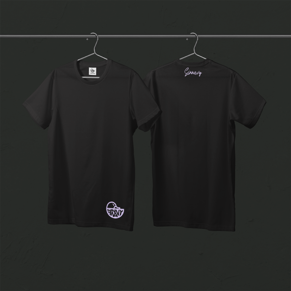 Tee-shirt noir CANARD sur le bas