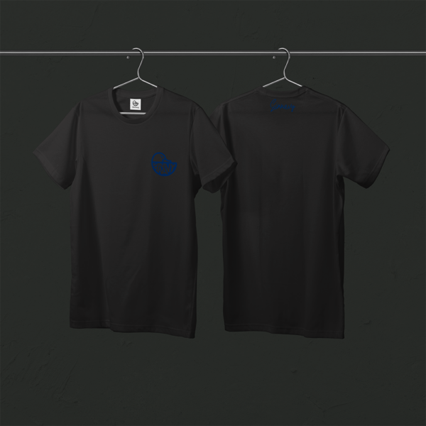 Tee-shirt noir CANARD sur le coeur