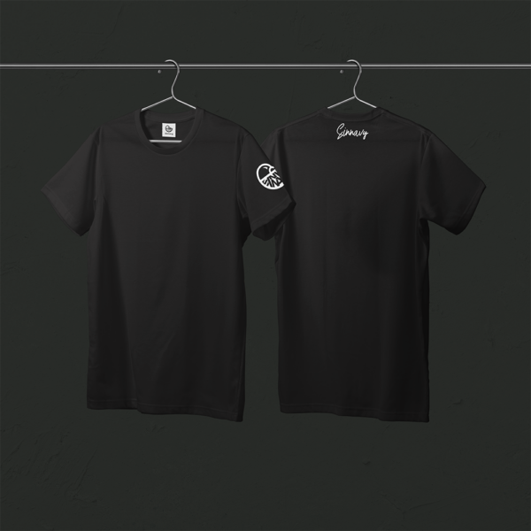 Tee-shirt noir CANARD sur la manche