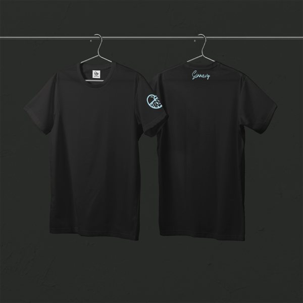 Tee-shirt noir CANARD sur la manche