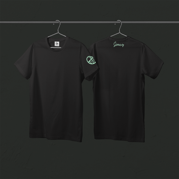 Tee-shirt noir CANARD sur la manche