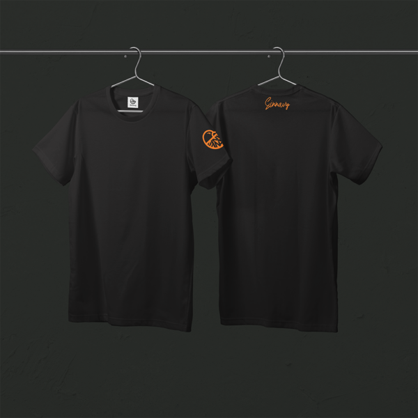 Tee-shirt noir CANARD sur la manche