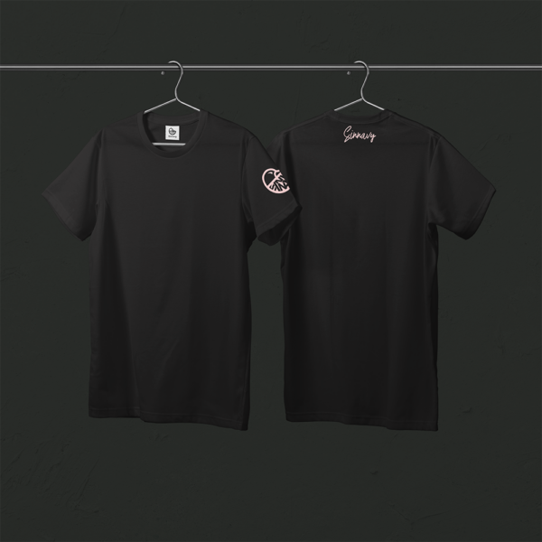 Tee-shirt noir CANARD sur la manche