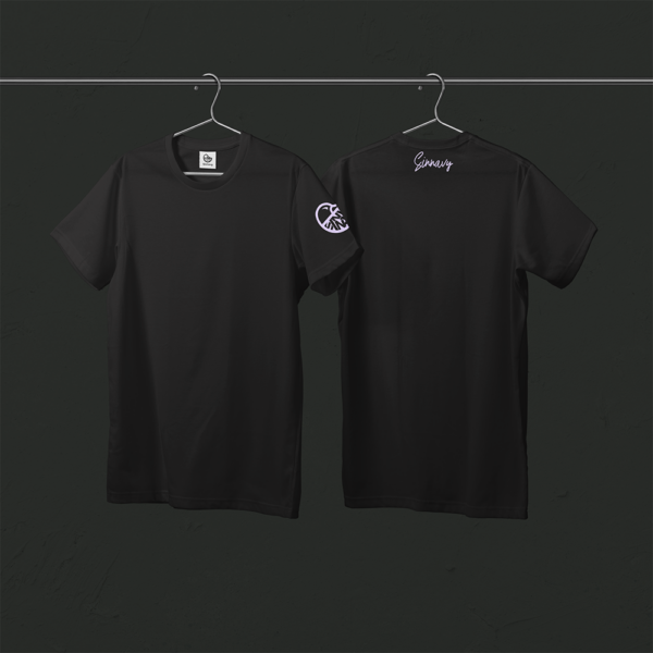 Tee-shirt noir CANARD sur la manche