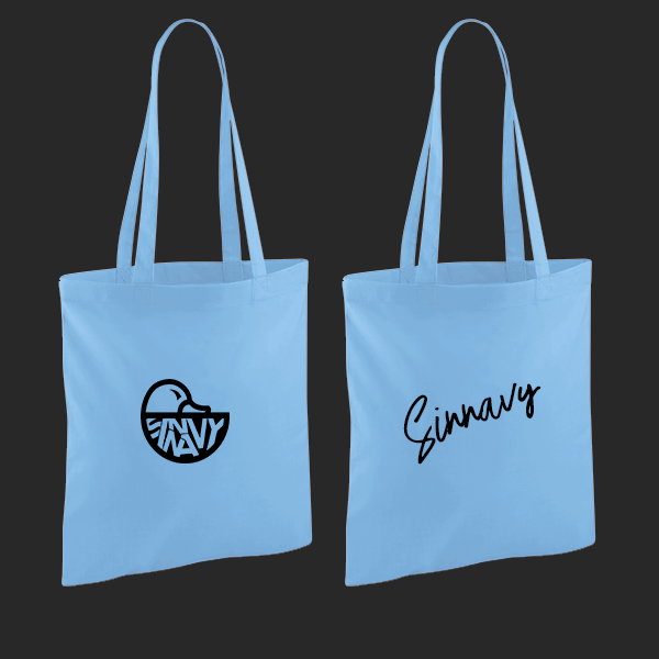 Sac en coton bleu ciel