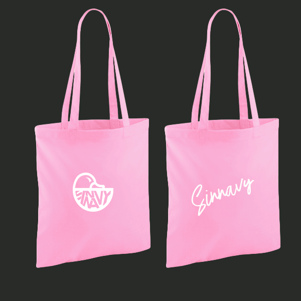 Sac en coton rose