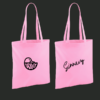 Sac en coton rose