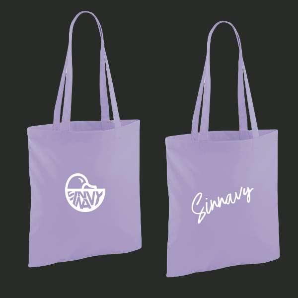 Sac en coton violet