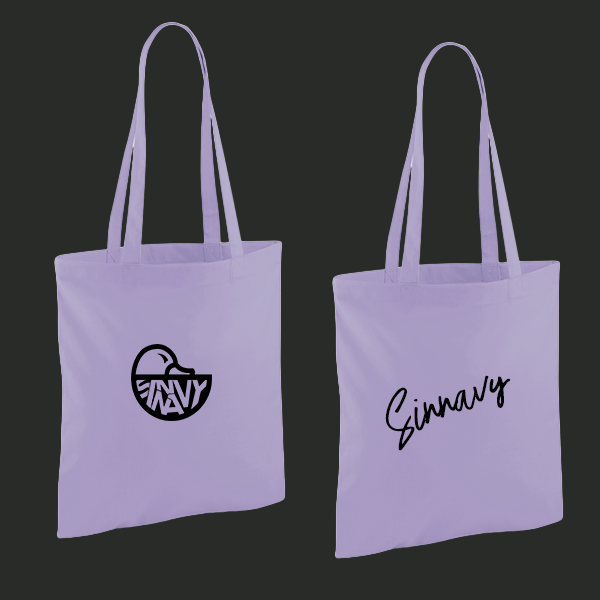 Sac en coton violet