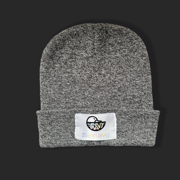 Bonnet à revers gris
