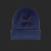 Bonnet à revers bleu marine