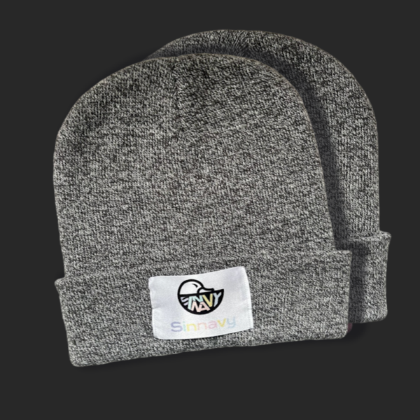 Bonnet à revers gris