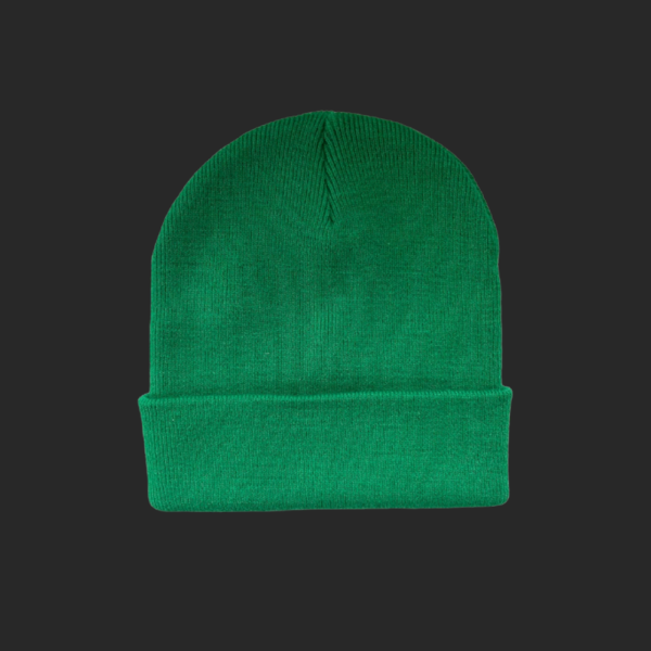 Bonnet à revers vert