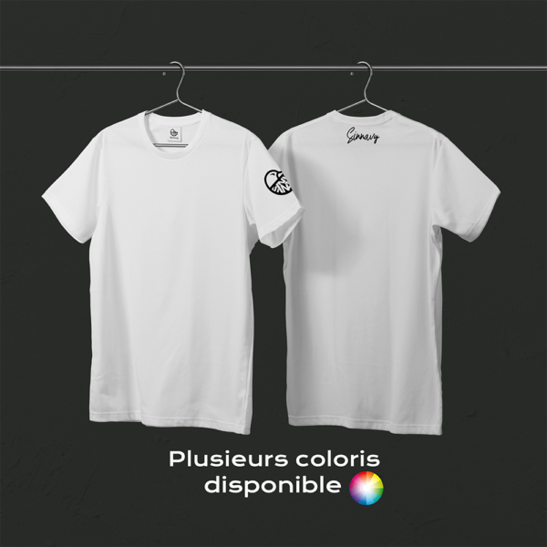 Tee-shirt blanc CANARD sur la manche