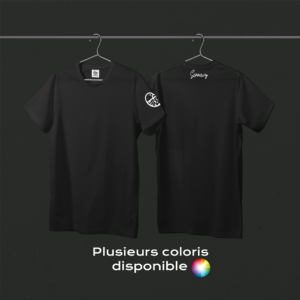 Tee-shirt noir CANARD sur la manche