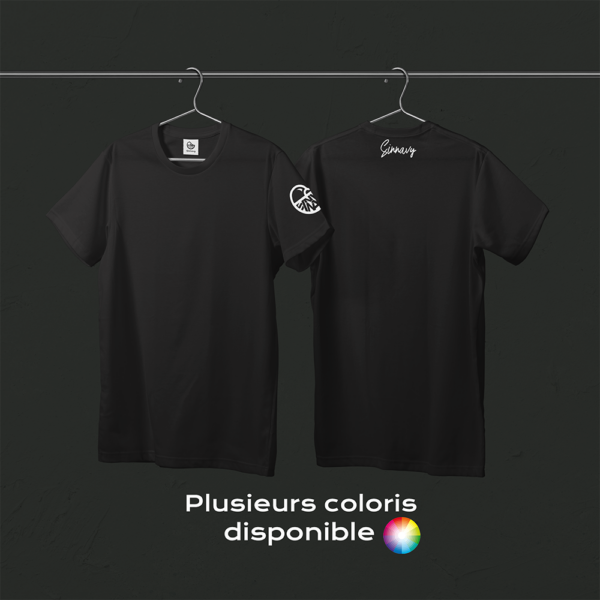Tee-shirt noir CANARD sur la manche