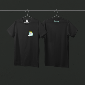 Tee-shirt noir Skate Vibes (petit modèle)