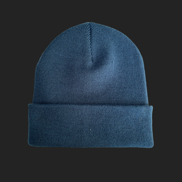 Bonnet à revers bleu pétrole