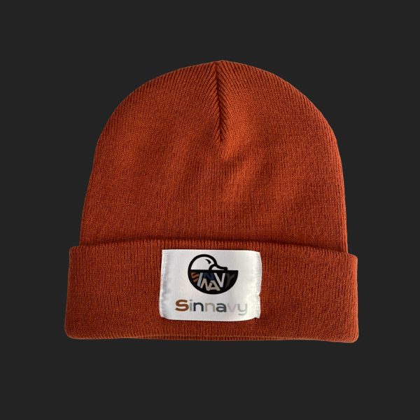 Bonnet à revers rouille