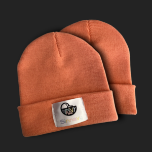 Bonnet à revers corail