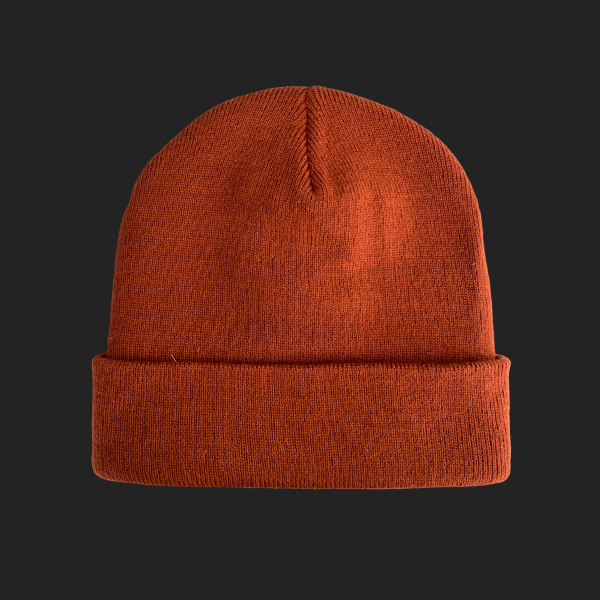 Bonnet à revers rouille