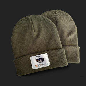 Bonnet à revers vert kaki