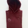 photo fiche produit du pull adulte bordeaux pull bordeaux